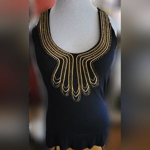 Gold embellished halter